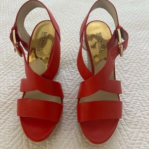 Michael Kors Bold Red Sandals